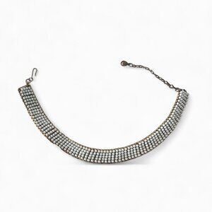 Vintage White Beaded Adjustable Choker